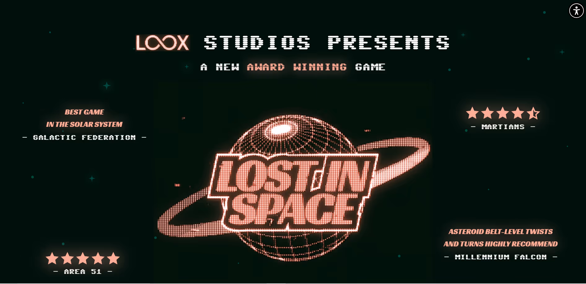 LOOX Studios presents Lost in Space, an award-winning game with high ratings and positive reviews.