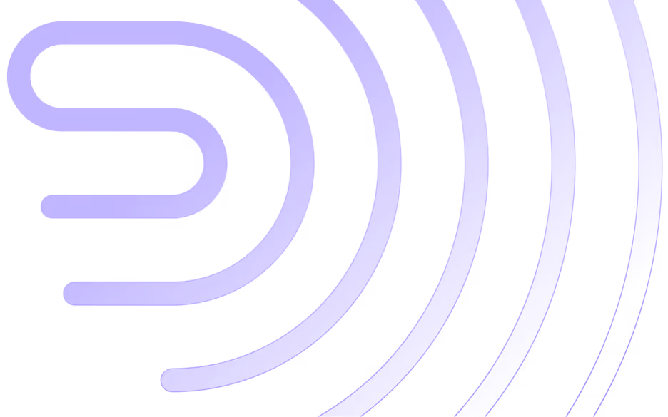 Blue curved lines and arcs on black background forming a stylized abstract design.
